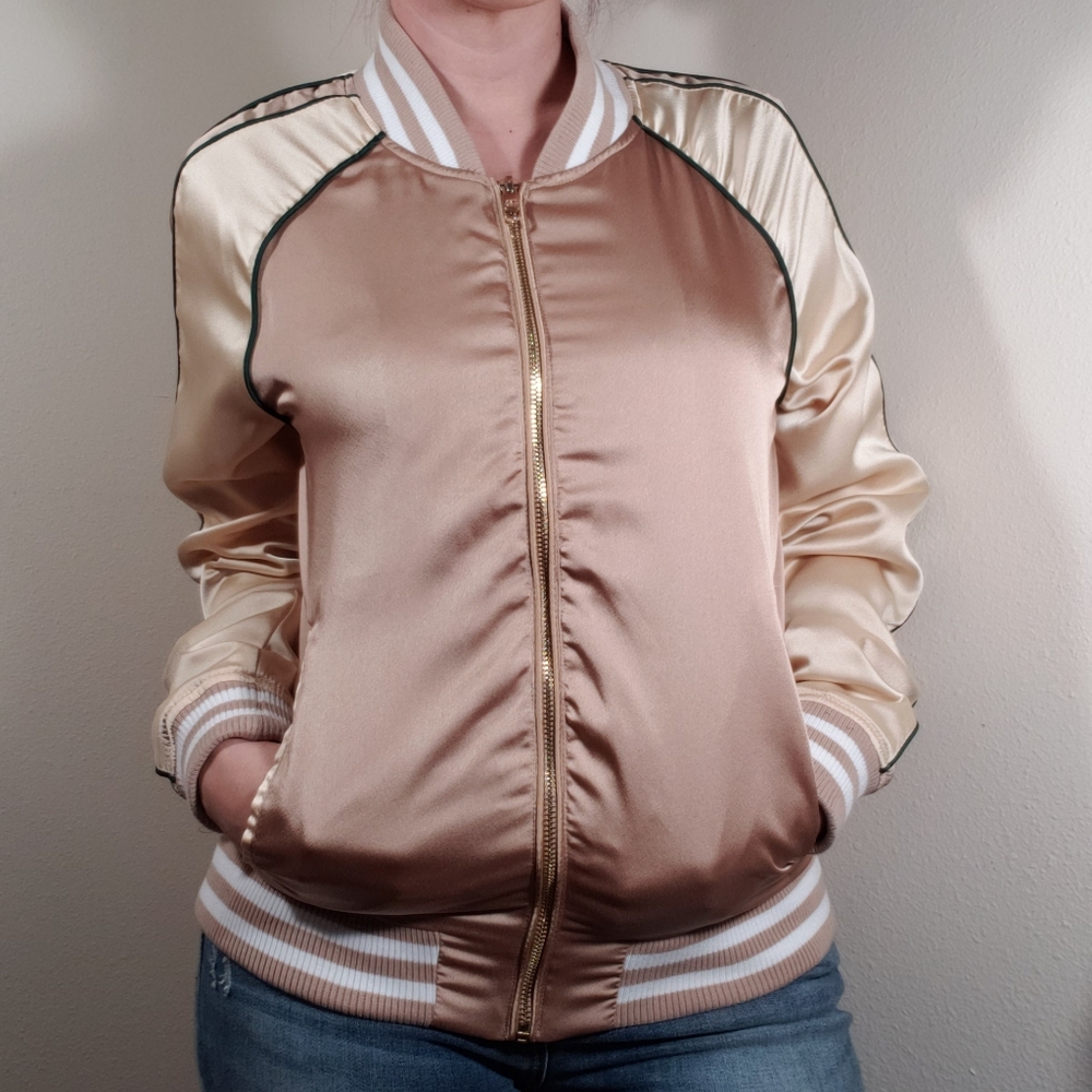 💥CLOSING SALE💥 STEVE MADDEN Satin Bomber Jacket - Picture 3 of 5
